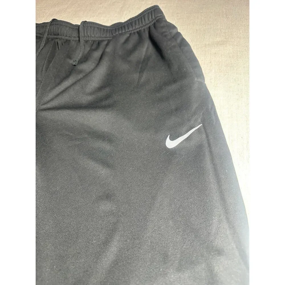 Nike Dri-FIT Running Jogger Pants Black Tapered Athletic Training Men's L